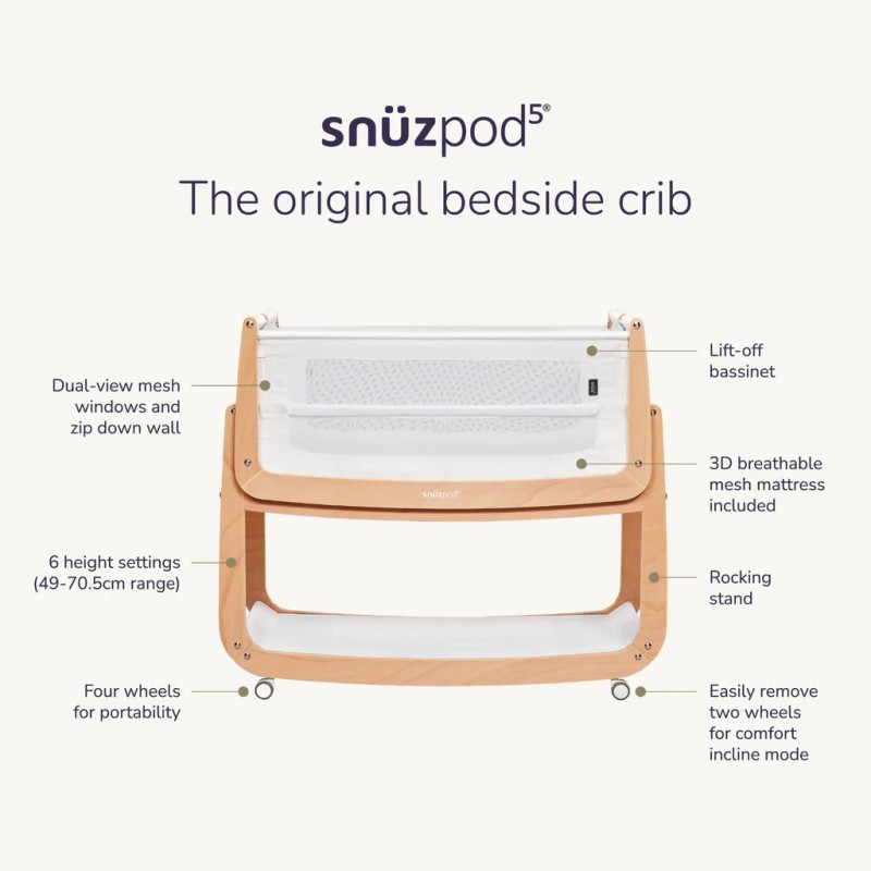 SNUZ ΒΡΕΦΙΚΟ ΛΙΚΝΟ SNUZPOD5 GRAPHITE